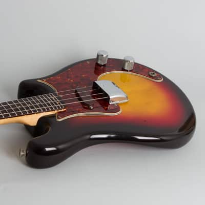 Fender Solid Body Electric Mandolin (1963), ser. #01614, original white tolex hard shell case. image 7