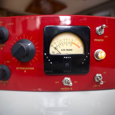 D.W. Fearn VT-2 Dual Channel Tube Mic Preamp 2004 - Red image 3