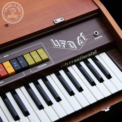 (Video) *Serviced* Viscount UFO 61 Intercontinental Vintage 1970s Italian 61 key Electronic Combo Organ Synth Made in Italy All Original Synthesiser w/ Built-in Drum Machine & Speakers (Similar to Roland CR-68 78 Compu-Rhythm) image 4