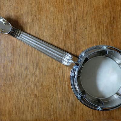 Dixie Banjo Ukulele (Banjolele) 1950's Chrome image 10