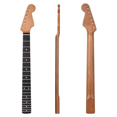 [Matte] 21-Fret Electric Guitar Neck for ST Style- Roasted Maple Neck, Rosewood Fretboard, 9.5" Radius,price include the import duty for US buyer image 1