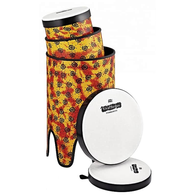 MEINL VR-BDPOSET-SH VivaRhythm Bass Drum Set 3tlg. Drum Circle Pop Off Bass Drum Set (Kunststofffell) image 1