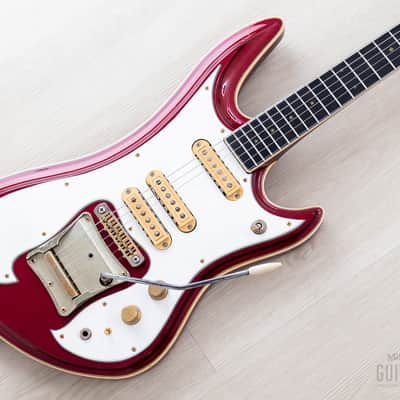 1982 Guyatone Sharp 5 LG-1200 Vintage Guitar Metallic Red, Sharp Five image 1