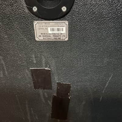 Marshall 1960AX 100-Watt 4x12" Angled Guitar Speaker Cabinet 1990 - Present - Black image 2