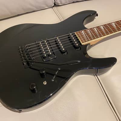 Aria Excel Super Strat - Black image 2