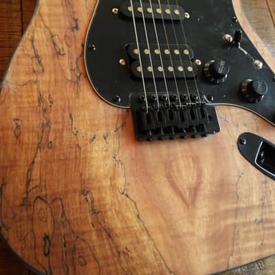 Custom Build Spalted Maple ST Tribute - Buck Naked Series image 12