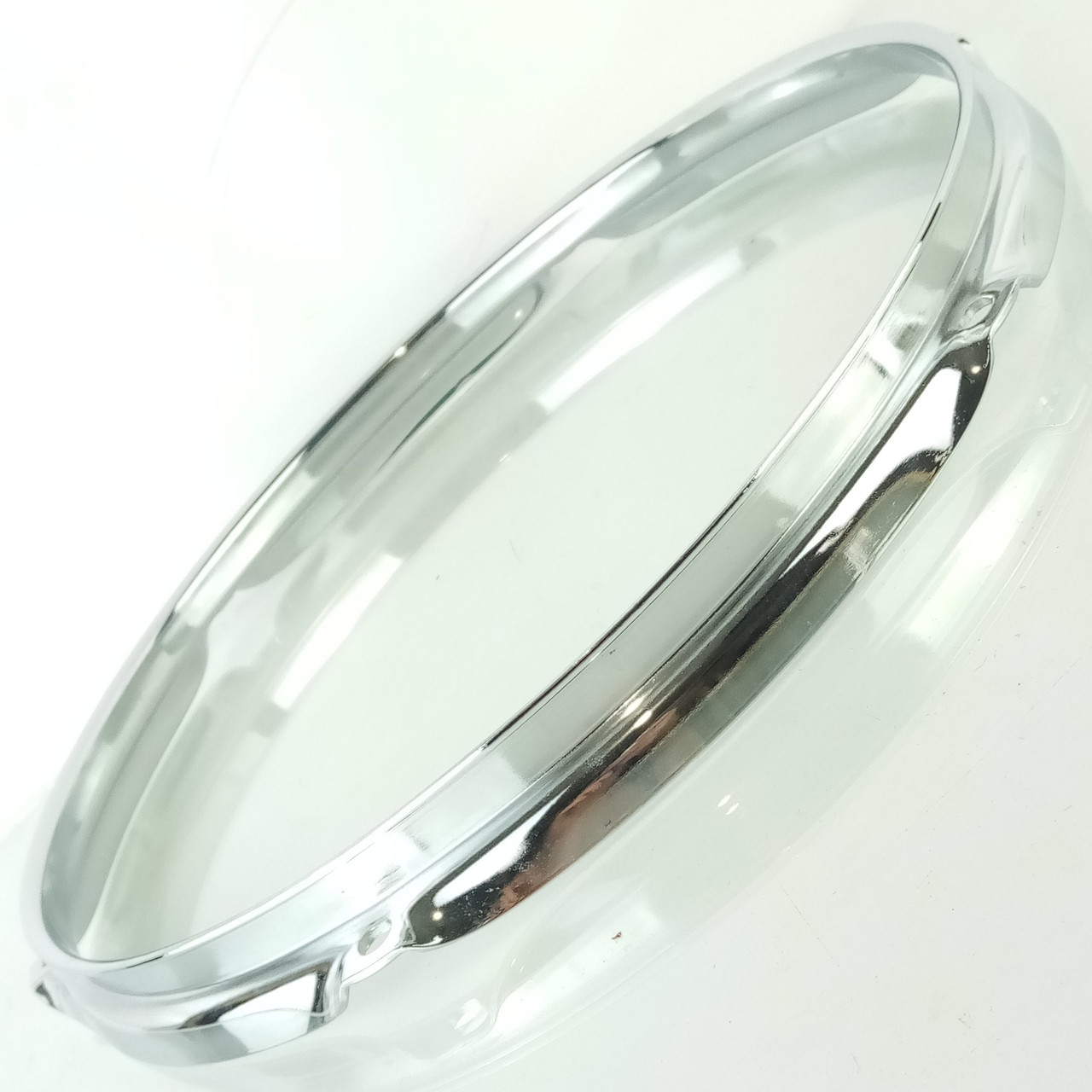 Ludwig 12" 2.3mm 6-Lug Tom Drum Batter Rim/Hoop Chrome Triple Flange Vintage 80s — main photograph