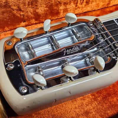 1962 Fender Fender Deluxe Lap Steel w/ OHSC + Legs + Nick Manoloff Slide • Desert Sand• Serial# 8263 image 6