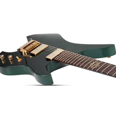 Schecter Synyster Gates Custom-7 TR Signature Headless - Oak Green Metallic image 10