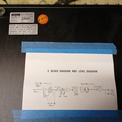 Teac Tascam 2A with MB 20 meter bridge 70's - Black with wood sides image 3