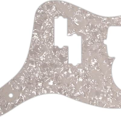 WD Custom Pickguard For Fender 2011-Present Reverse Pickup Mark Hoppus Signature Bass #28A Aged Pear