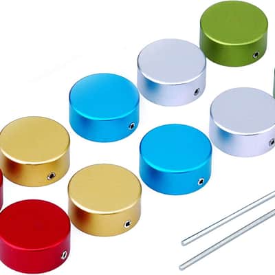 Effects Pedal Footswitch Topper with 3 Screws,Guitar Effect Foot Nail Cap with 2PCS Wrench,10PCS image 3
