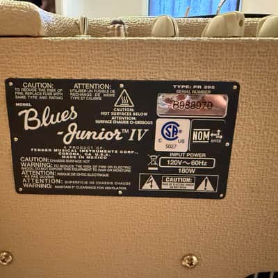 Fender BLUES JR IV BLONDE CREX LTD - Blonde (cream) - used image 4