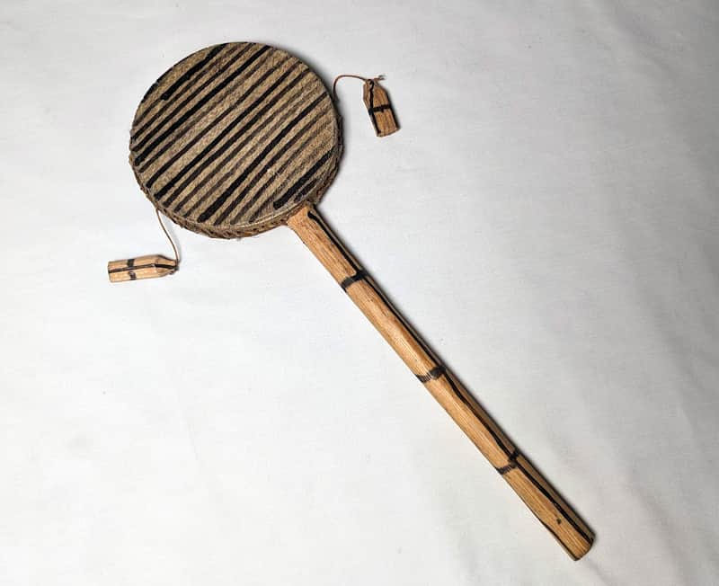 Tic Tac Hand Drums, Spin or Monkey Drum - Made In Kenya image 1