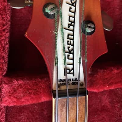 Rickenbacker 4001 - 1981 Serial - Fireglo Bass Guitar. Great shape w/ Original Case image 7