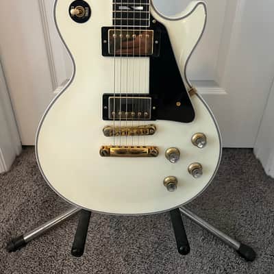 Gibson Custom Shop Les Paul Custom Made 2 Measure Split Block Inlays - Alpine White VOS image 2