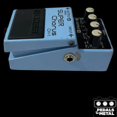 Boss CH-1 Super Chorus (Dark Gray Label) 2001 - Present - Blue - X18436 image 5