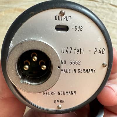 Neumann U 47 fet Large Diaphragm Cardioid Condenser Microphone 1969 - 1986 - Nickel image 2