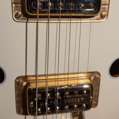 Gretsch G6136-1958 Stephen Stills Signature White Falcon Hollow Body Aged White w/ OHSC, CoA & Pickguard image 10