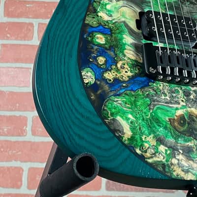 Schecter USA Custom Shop Sunset Extreme 6 Electric Guitar - Multi-Colored Stabilized Top Satin - Flame Maple Fretboard image 4