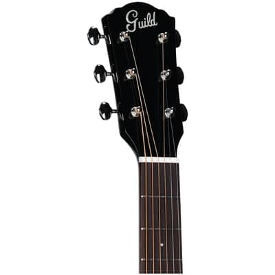 Guild DS-240E Dreadnought Acoustic-Electric Guitar, Black image 7