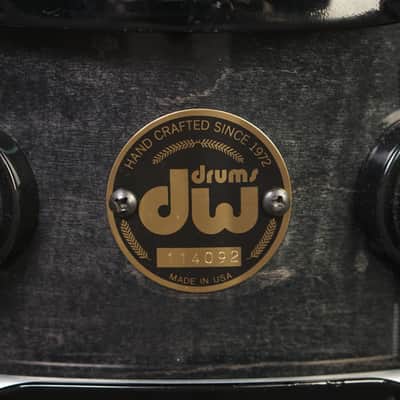 DW 4.5x12" Pre-Collector's Series Snare Drum - Ebony Stain - Carl Allen image 2