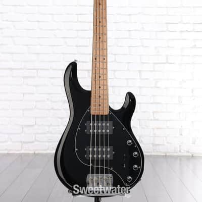 Ernie Ball Music Man StingRay Special 5 HH Bass Guitar - Black with Maple Fingerboard (SRaySp5HHBlkd1) image 2