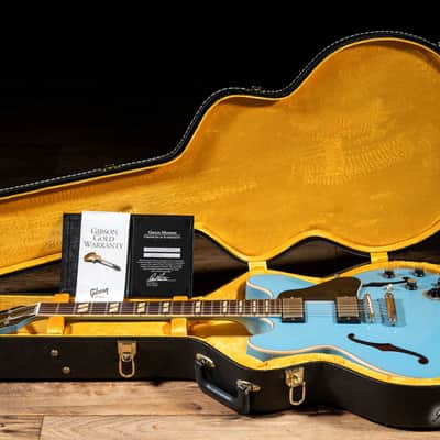 2016 Gibson Custom Shop Memphis 1964 ES-345 VOS w/ Case – Frost Blue image 10