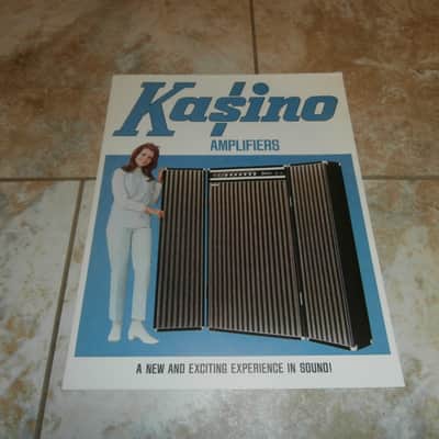 Vintage 1971 Kasino Amplifier Catalog! Case Candy, Original Paperwork! image 1