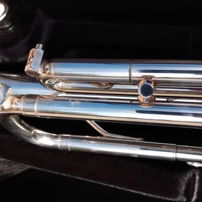 LYNNZHORN PRO .465 BORE LYNN NICHOLSON Bb trumpet - approx. 2019 - Silverplated image 13