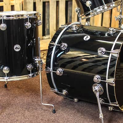 DW Collector's Maple VLT Gloss Black Drum Set - 22,12,16,18 - SO#1167899 image 2