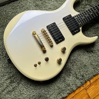 1990s Carvin DC127 Iridescent White Neck Thru Electric Guitar w/ OHSC image 3
