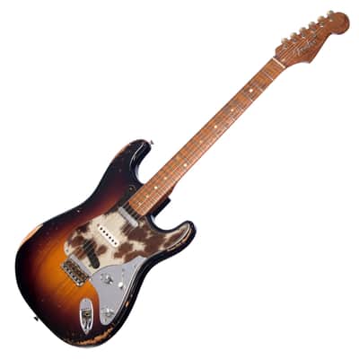 Fender Custom Shop MVP Nashville Stratocaster Hardtail Relic - Wide Fade 2 Tone Sunburst w/ Genuine Cow Skin Pickguard - Masterbuilt Kyle McMillin - Dealer Select Master Vintage Player Series Electric Guitar - NEW! image 6