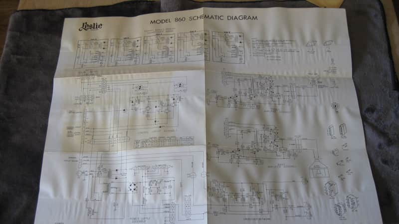 Leslie Speaker Model 860 Schematic image 1