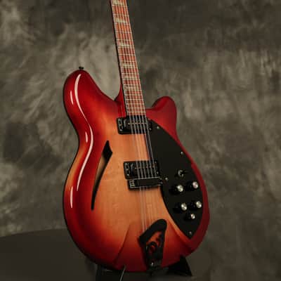 1995 Rickenbacker 360/12 string BT Fireglo w/BLACK hardware + binding!!! image 9