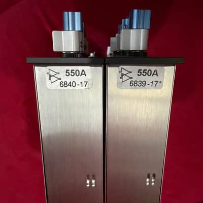 2x API 550A 500 Series 3-Band Equalizer Modules - Sequential Pair - Black image 2