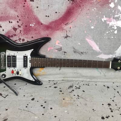 Vintage Teisco K-3L Sharkfin Circa 1960's Dark Greenburst Needs TLC & Repair K3-L image 1