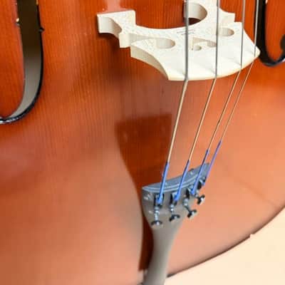 Yamaha VC3 4/4 Cello Outfit 2014 - Natural Poly Varnish (w/ Gig Bag & Bow) image 8