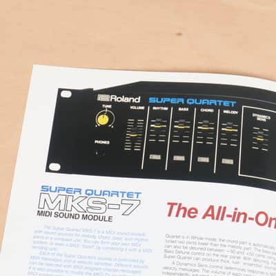 Roland MKS-7 Super Quartet Synthesizer original brochure image 2