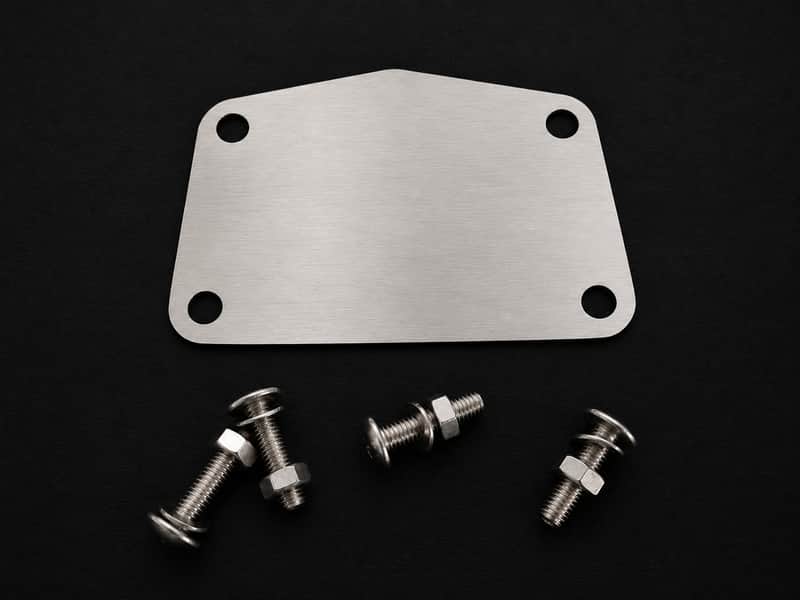 TAMA Bass Drum Handmade Cover/Blanking Plate Silverstar, Superstar, Rockstar Stainless Steeel image 1