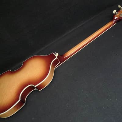 Hofner HCT-500/1L SB Left Handed Contemporary Beatle Bass Hard To Find Brown Sunburst & Hofner CASE image 8