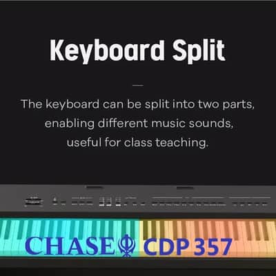 CHASE CDP 357 Grand Digital Electric Piano Cabinet Bundle - Premium Rosewood image 6