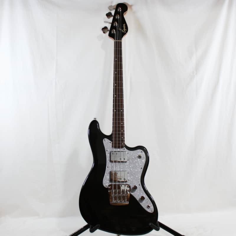Squier Paranormal Rascal Bass HH Short Scale Electric Bass in Metallic Black image 1