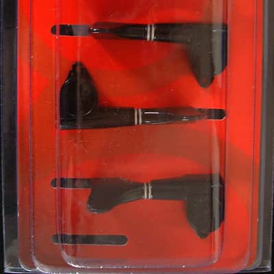Grover 144BCL4 Mini Bass Guitar LEFT-HAND Tuning Machines 4 In-Line, Black Chrome image 1