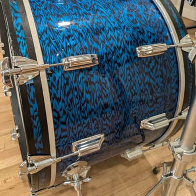 Rogers Dayton Era "Holiday" Drum Set 1967 - Blue Onyx image 14