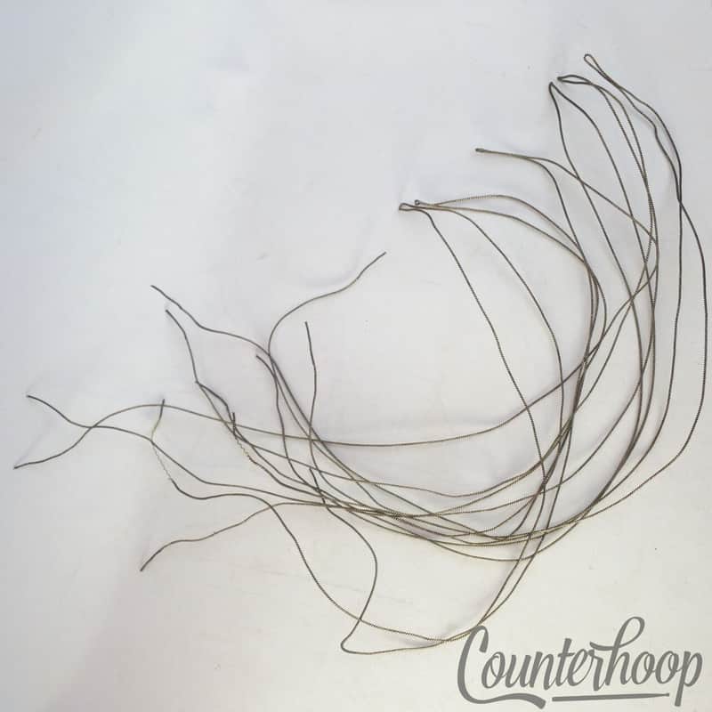 *Gretsch 16" 12-Strand Snare Drum Coiled Metal over Cloth Wires Vintage 20s USA* image 1