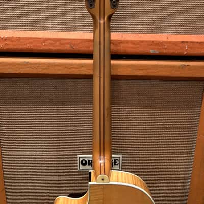 Vintage 1959 Hofner Club 60 Natural Blonde Electric Guitar w/ Bound Ebony Flame image 13