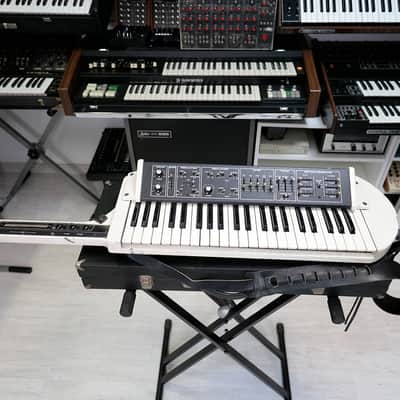 Moog Liberation white, from spanish 70's band Asfalto, signed by Bob Moog + original manuals + original case image 4