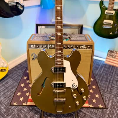 Epiphone Casino Semi Hollowbody Electric, Satin Olive Drab - Pre Owned image 1