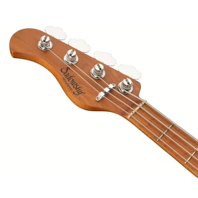 Sadowsky MetroExpress 21-4 M-Style Maple Left Handed - Black High Polish image 8